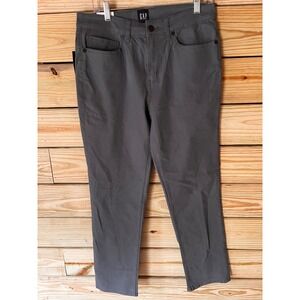 Gap Mens Slim Fit 5-Pocket Pant Grey Super Soft Stretch Twill 32x30 GP007911